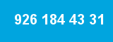 926 184 43 31 926 184 43 31